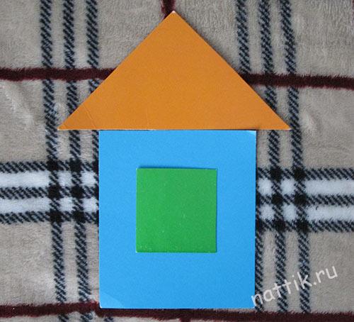 house made of geometric shapes