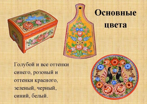 Gorodets painting. Painting elements, stencils, templates, coloring, drawings 