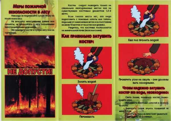 Information on the topic “Fire safety in the forest”