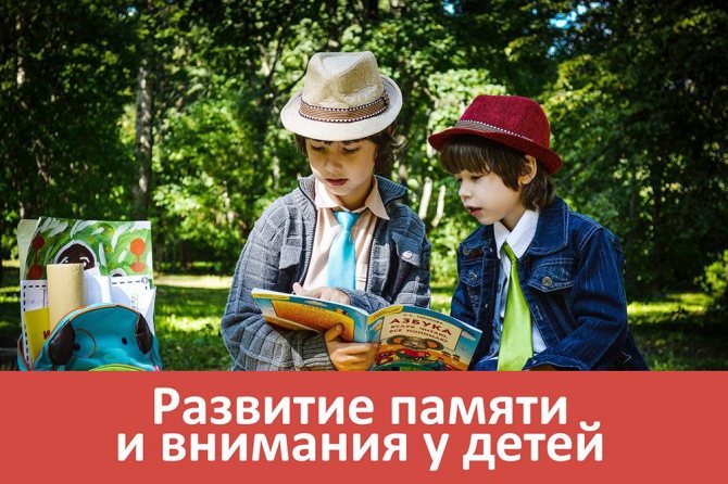 Internet course for the development of memory and attention in children 5-10 years old, exercises, lessons, online