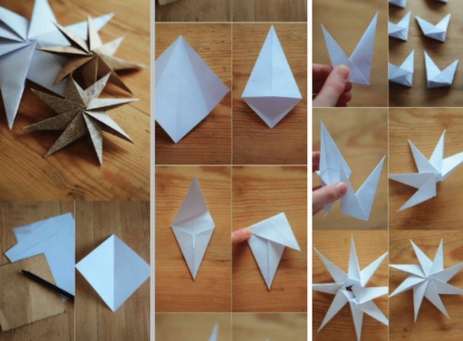 How to fold a paper star 3