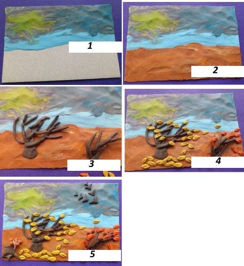 Modeling from plasticine for children 5-6 years old in kindergarten. Step-by-step instructions with photos 