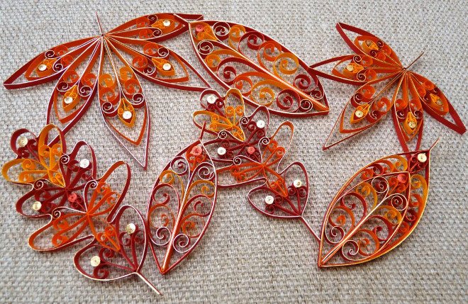 Leaves quilling