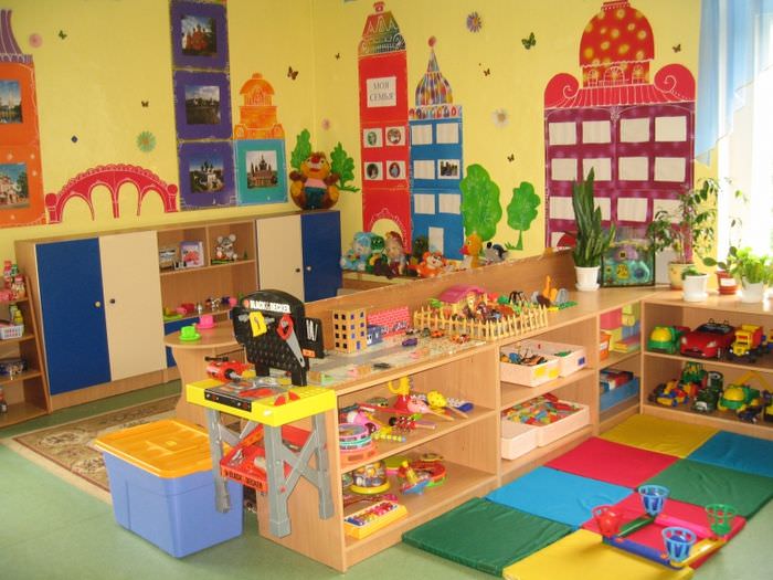 Design of a play area in a toddler group