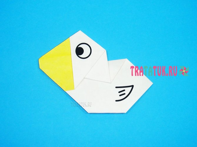 Origami pelican