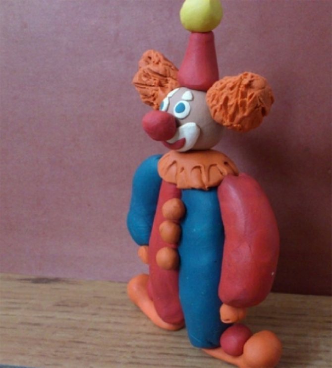 Plasticine clown