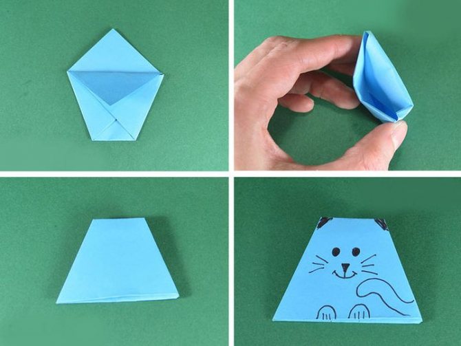 Пошаговая инструкция изготовления оригами Манэки-нэко