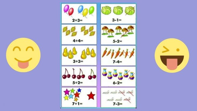 Examples for kindergarten