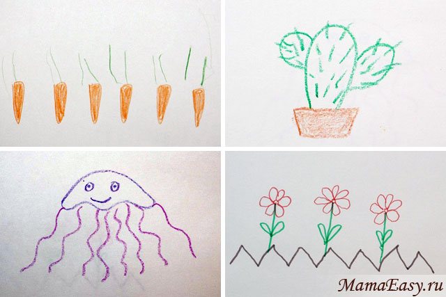 Drawing with a child 1 - 3 years old