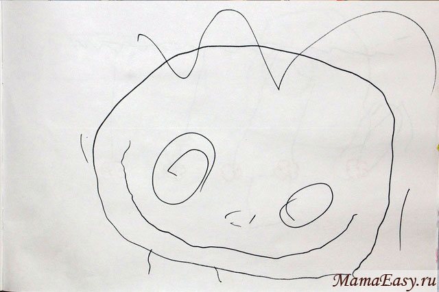 Drawing with a 2 year old child