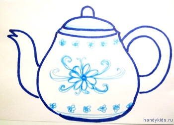 Painting a teapot
