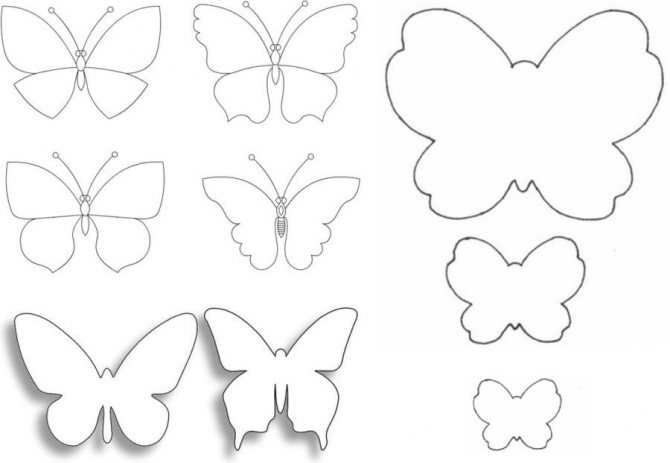 Butterfly cutting template