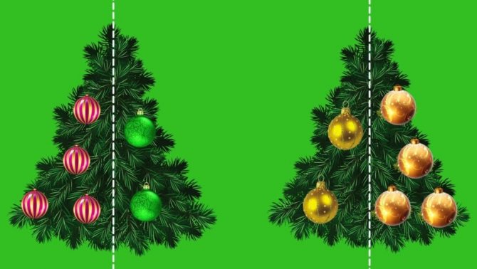 How many balls on a Christmas tree for preschool children