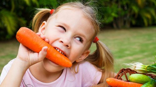 Poems about vegetables for children: carrots