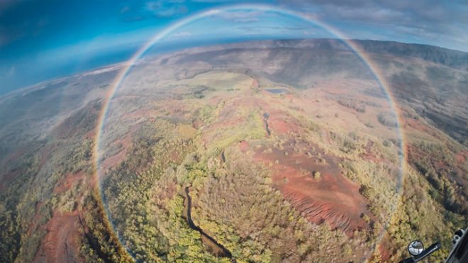 View from an airplane