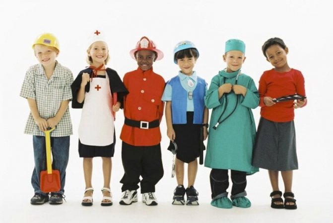 Riddles and pictures about professions for children