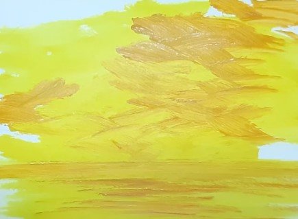 yellow paint strokes