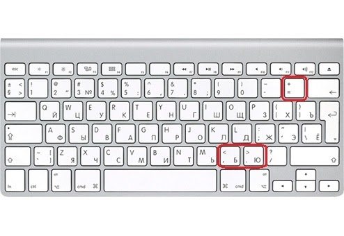 inequality signs on keyboard