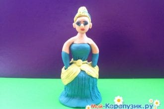 Cinderella made of plasticine